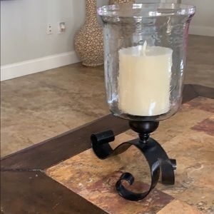 Jarrón precioso con velas